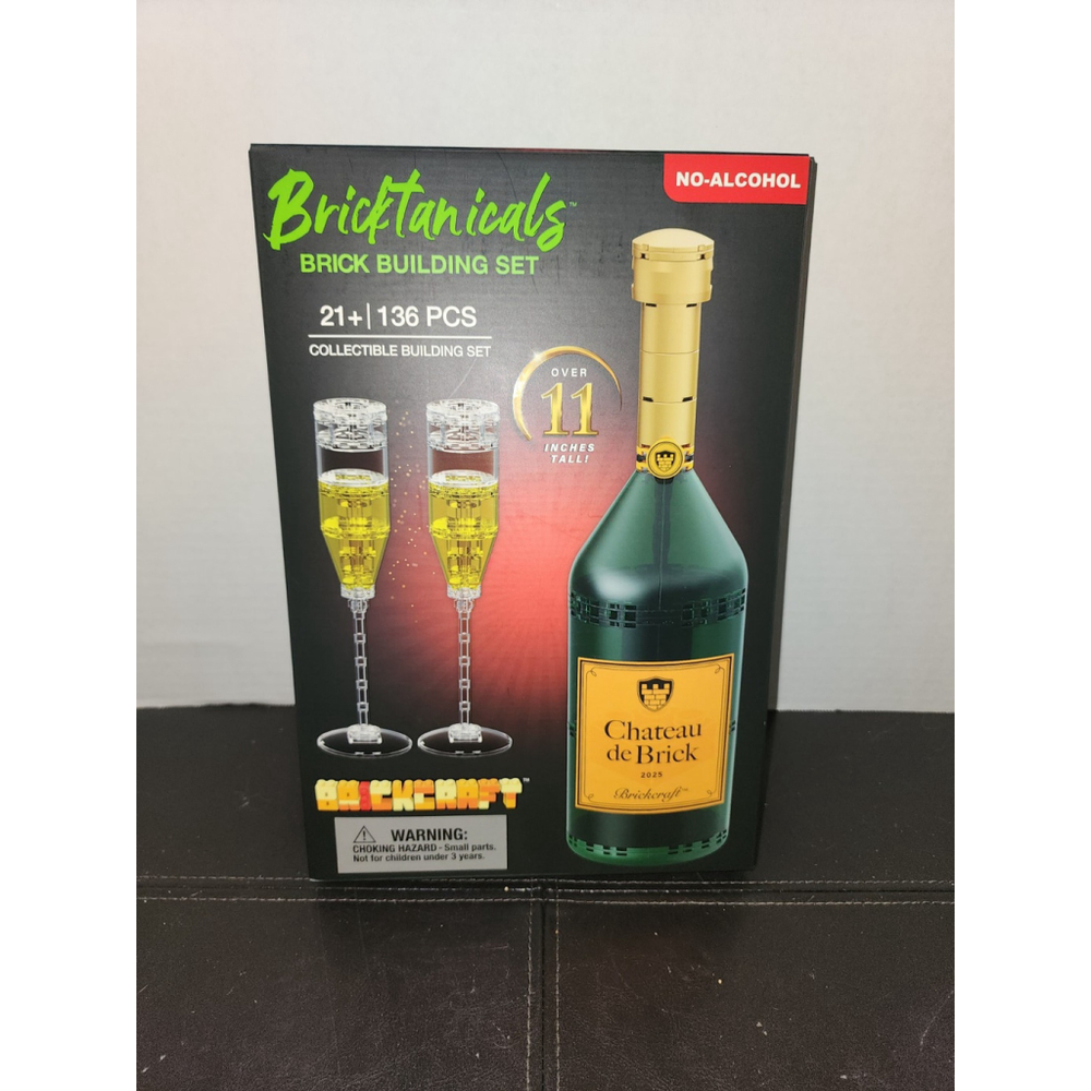*Sealed* Brickcraft Chateau De Brick‎ Bottle Brick Building Kit 136 Piece Puzzle